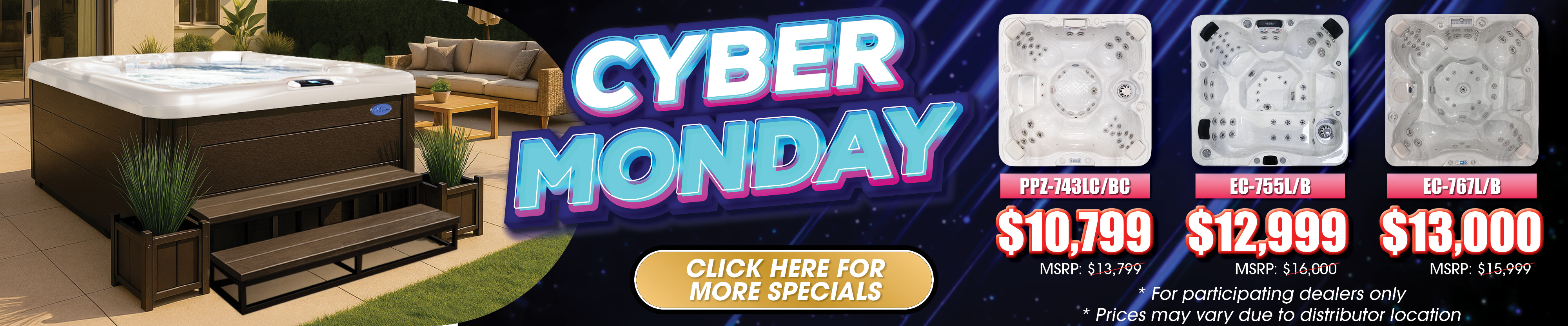 Calspas hot tub being used in a family setting - Farmingdale